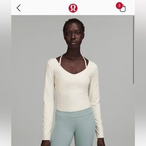 NEW. Lululemon Align Long sleeve white shirt